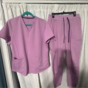 Fabletics Purple Scrub Set